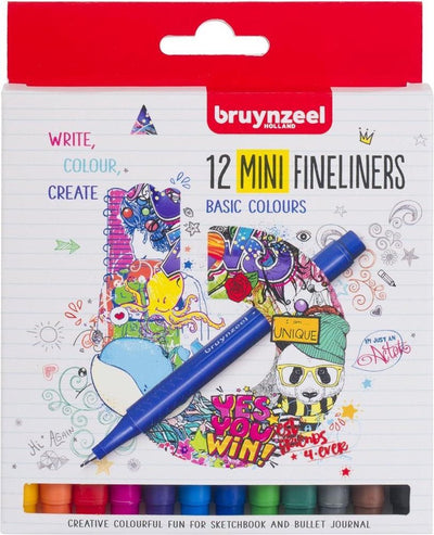 Bruynzeel Fineliner Mini Set 12 Colori