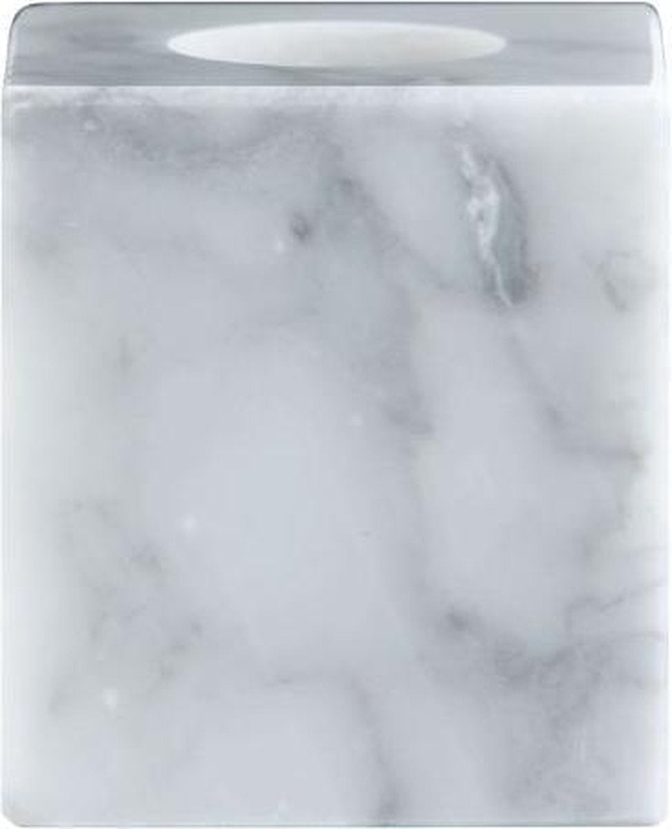Ted Sparks - Candeliere da tavola in marmo - piccolo - bianco