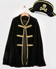 Den Goda Fen mantello e cappello da pirata set da vestire 98-128 costume da pirata.