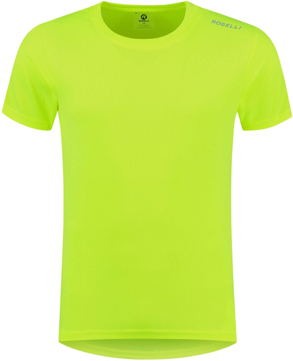 Rogelli maglia promo running uomo - maniche corte - giallo fluo - l