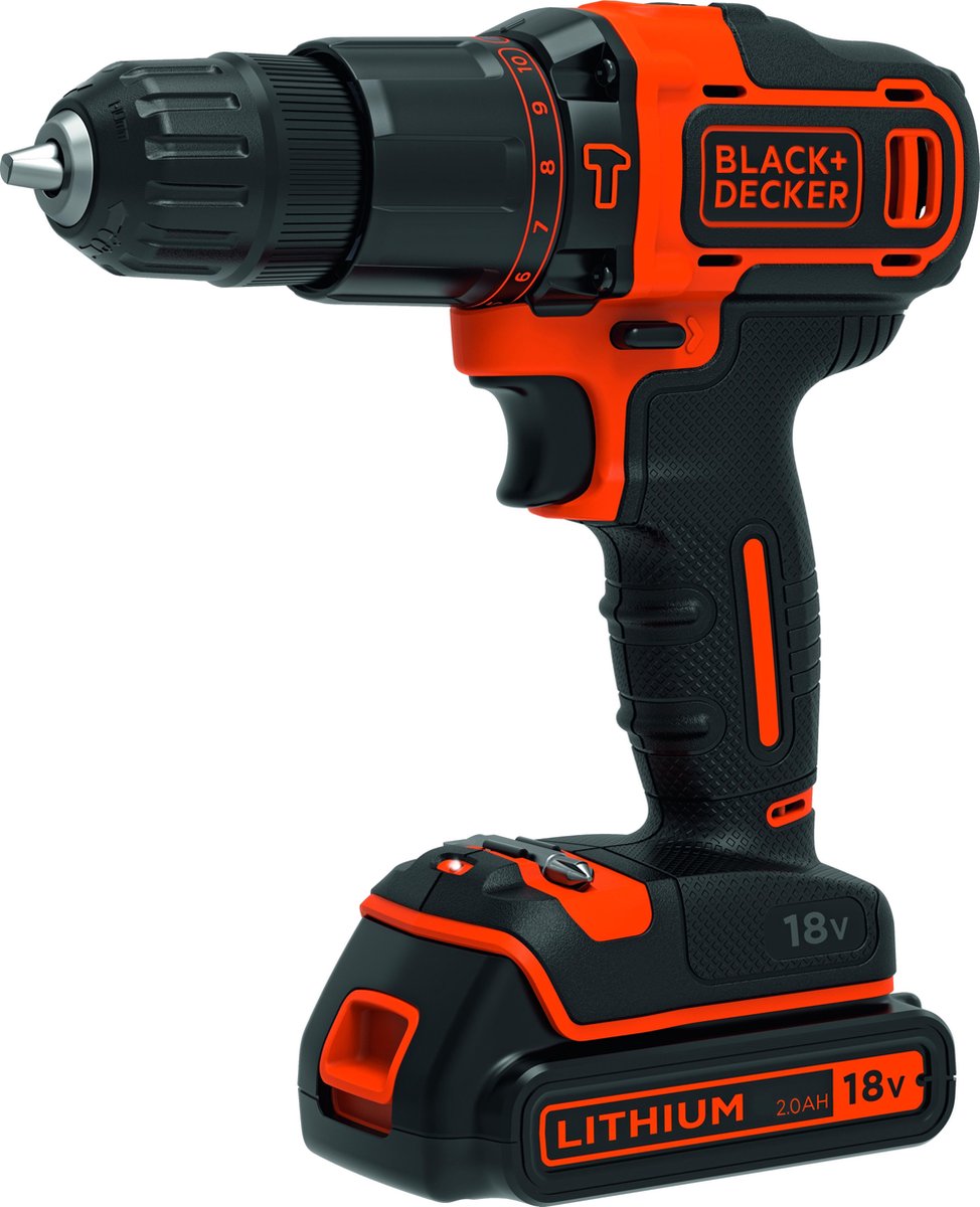 Taladro de impacto inalámbrico black+decker bdchd18k-qw - 1,5ah