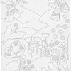 Creativ company schildercanvas met print bloemenlandschap - 24x30cm