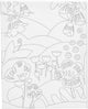 Creativ company schildercanvas met print bloemenlandschap - 24x30cm
