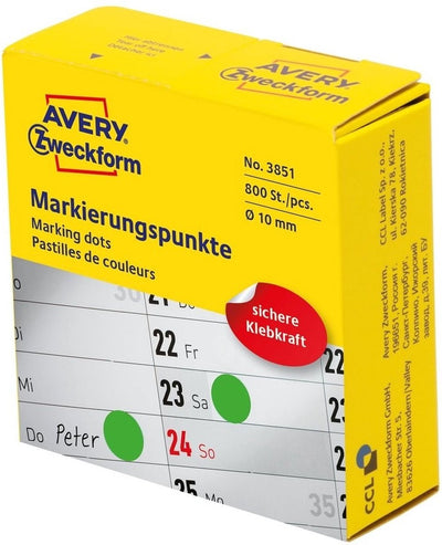 Etichette Avery -zweckform 3851 per marcare il diametro dei punti