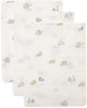 Jollein Salvietta idrofila per bambini 15x20 cm - Salvietta per bambini - in movimento - 3 pezzi