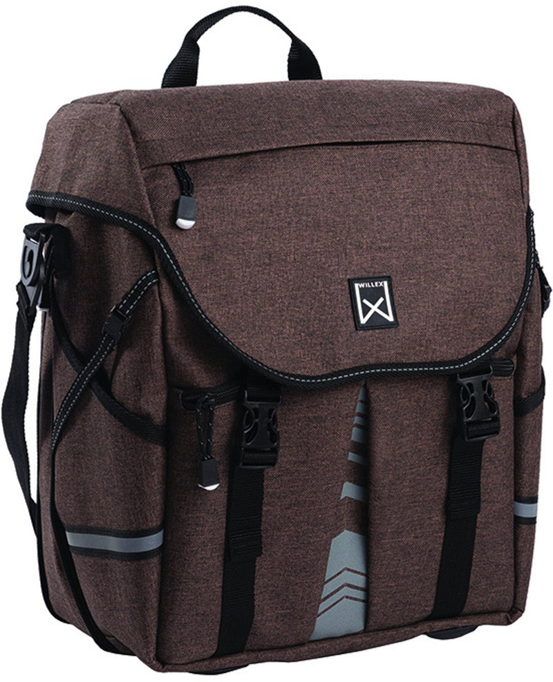 Willex Borsa laterale s 1200 - borsa da bicicletta singola - 10 litri - marrone