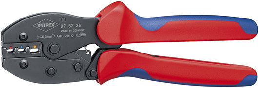 Knipex preciforce krimptang 975236 (rood blauw)