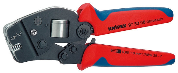 Imp Knipex alicates de engarzar autoajustables para punteras, dorados | 190 mm - 975308