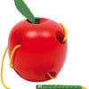 Small foot wooden thread apple
