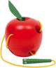 Small foot wooden thread apple