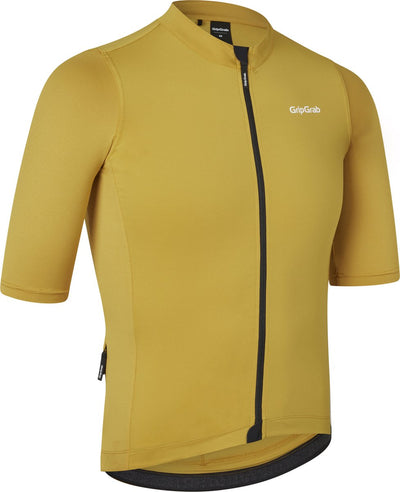 Gripgrab - camiseta ciclista de manga corta camiseta ciclista de verano maillot ciclista - amarillo mostaza - hombre - talla s