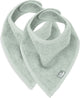 Jollein babero bandana verde ceniza (pack de 2)