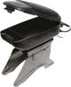 Bracciolo Carpoint - versione con carbonio nero - montaggio sulla console centrale - pratico vano portaoggetti - altezza regolabile da 24 a 30 cm - larghezza regolabile da 8 a 13 cm - incluso materiale di montaggio