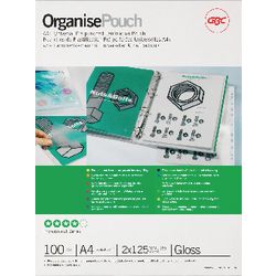 Bolsas para plastificar gbc a4 2x125 (250) micras brillante 100 piezas