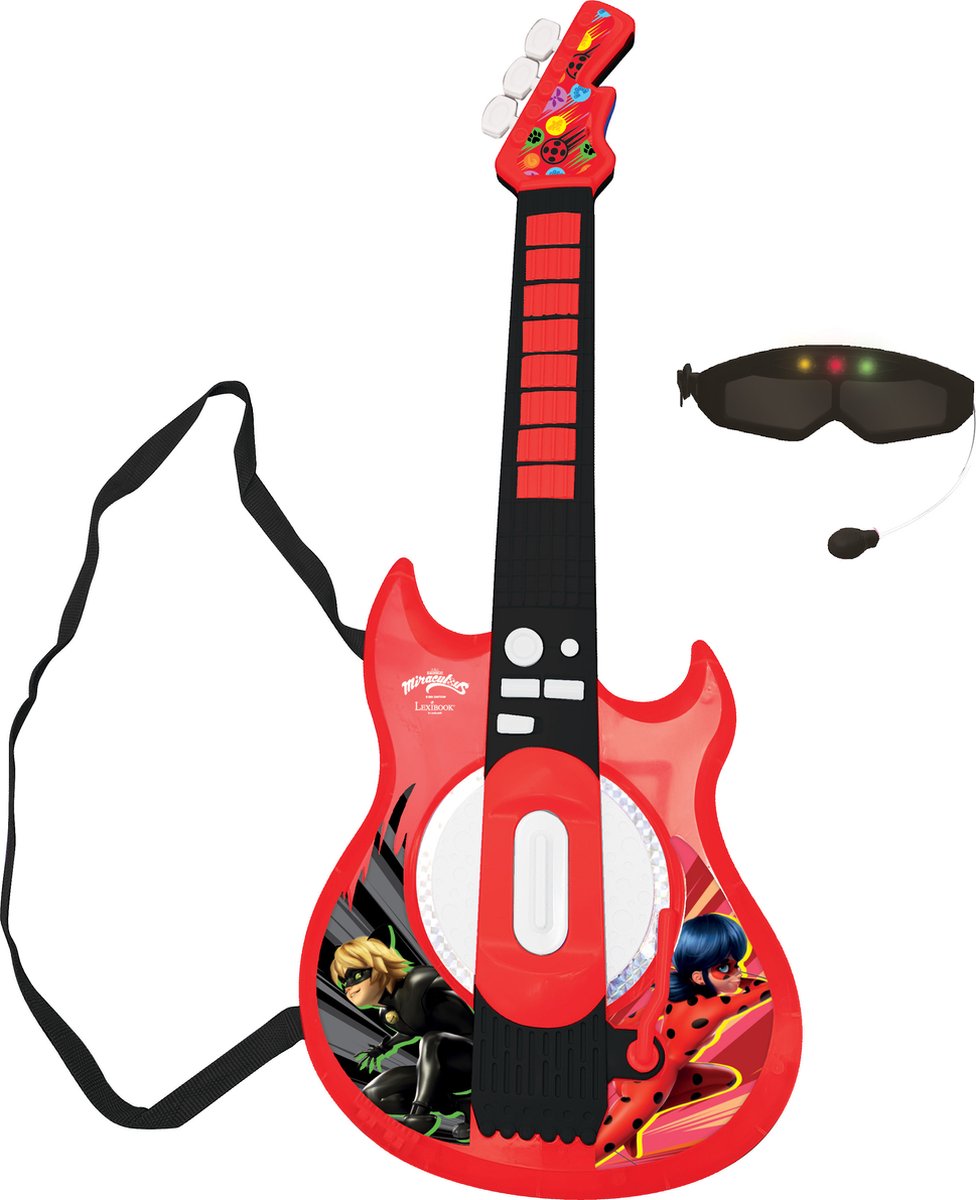 Chitarra elettronica Miraculous Ladybug con luce