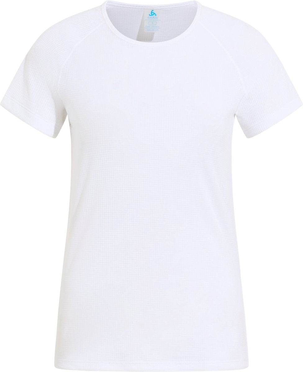 Odlo active light base layer shirt met ronde hals en korte mouwen - vrouwen - wit - m