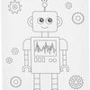 Creativ company schildercanvas met print robot - 24x30cm