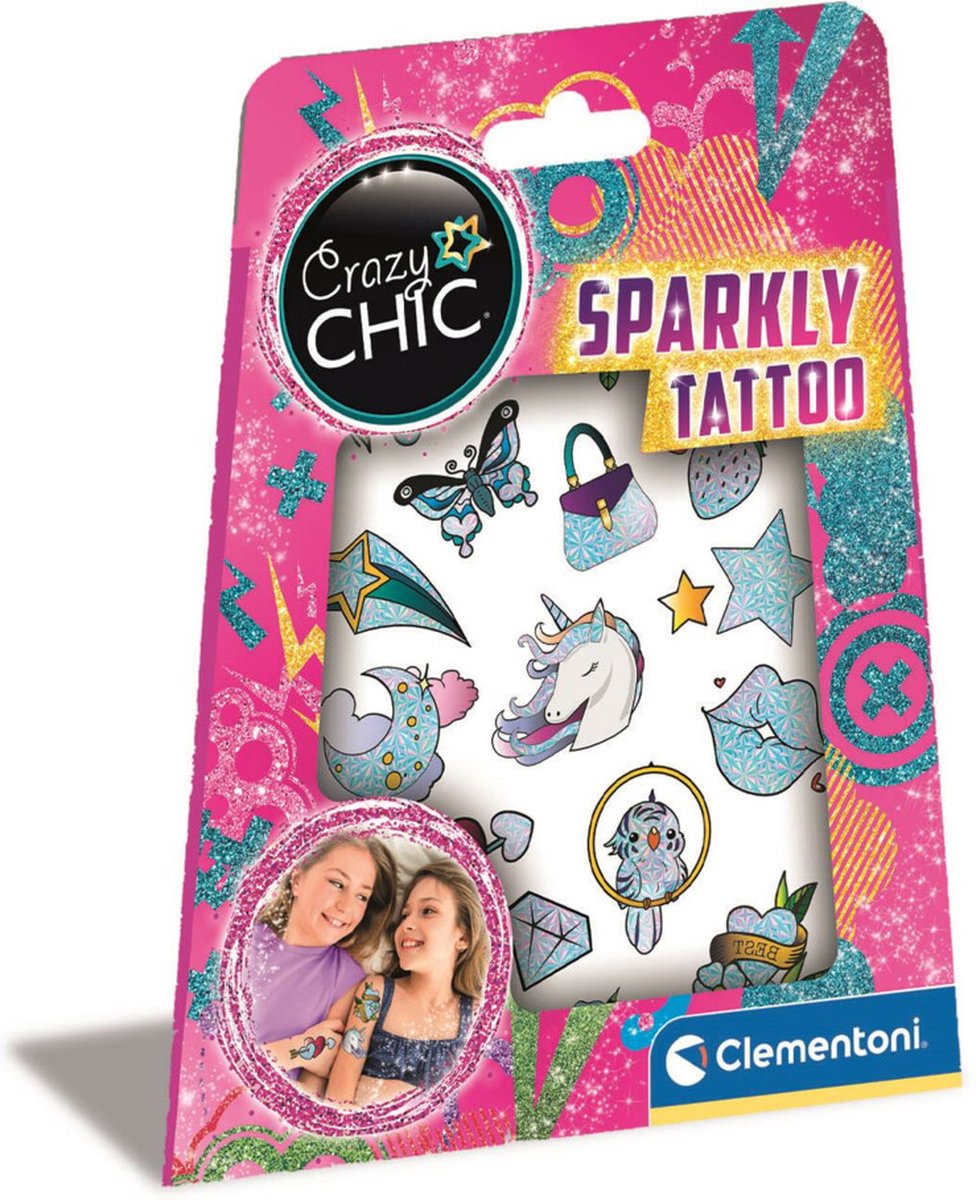 Clementoni Crazy Chic Urban Tattoo Glitter