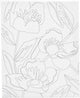 Creativ company lienzo para pintar con estampado, amapolas, dia: 1,6 cm, medidas 24x30 cm, 360 gr, 1 unidad