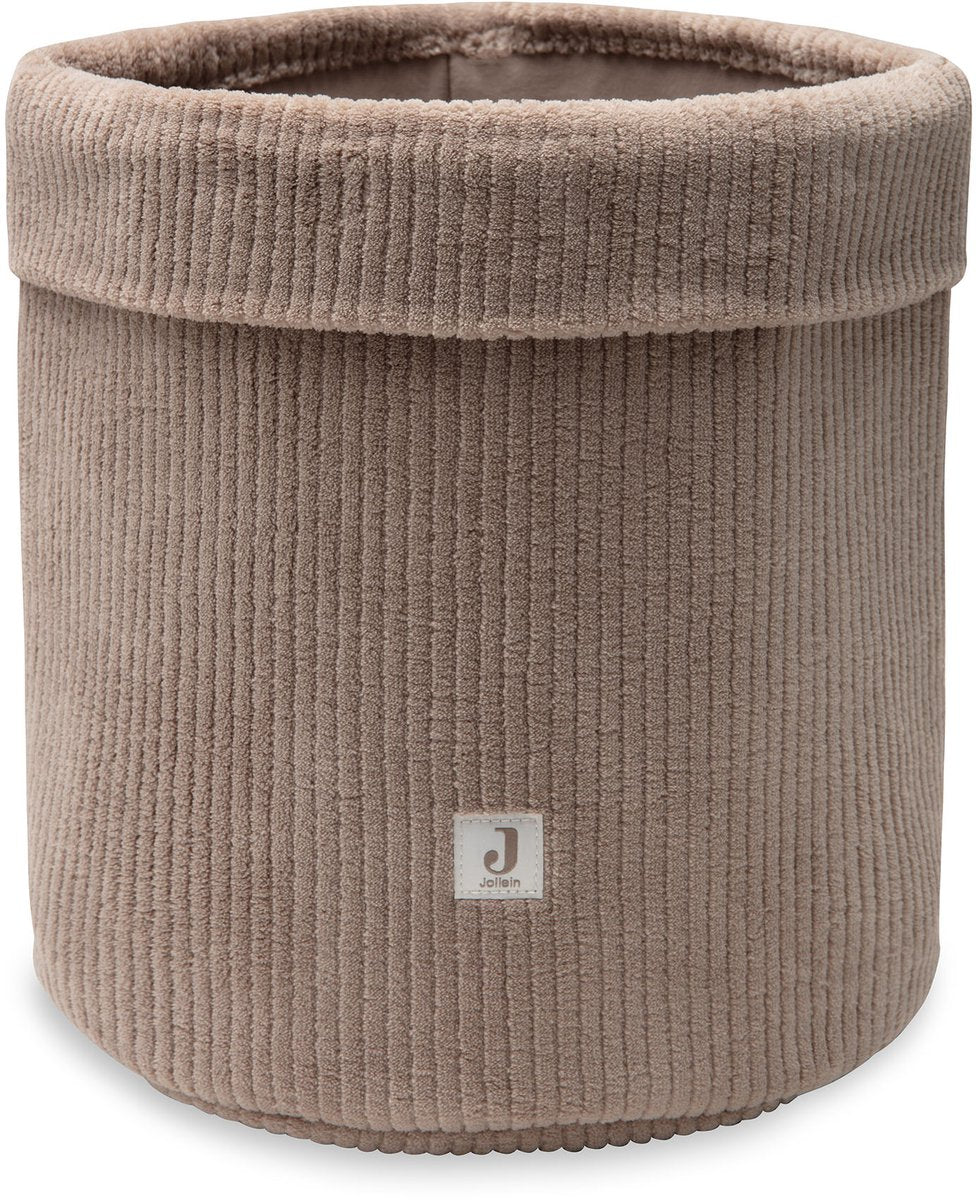 Jollein opbergmand - 14x18cm - cloudy rib - milky coffee