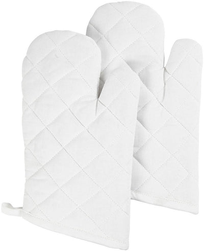 Guanto da forno Creativ company misura 18x28 cm 145 gr bianco 2 pezzi 1 scatola
