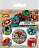 Botones con pasador de cómics internacionales de la pirámide de Marvel, paquete de 5 broches de alfileres de Iron Man