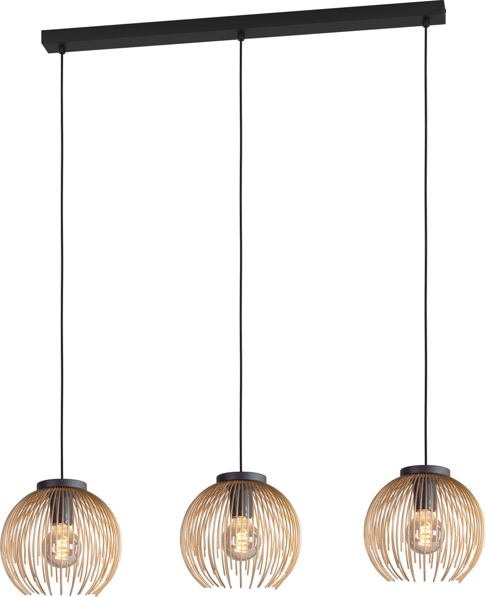 Lampada a sospensione Eglo venezuela - e27 - 93,5 cm - oro nero