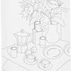 Creativ company schildercanvas met print onbijttafel - 24x30cm