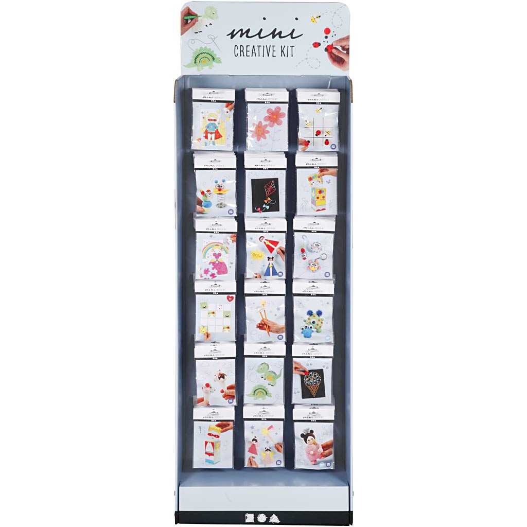 Mini set creativi Creativ Company, h: 1500 mm, l: 580 mm, bianco, 108 set 1 scatola