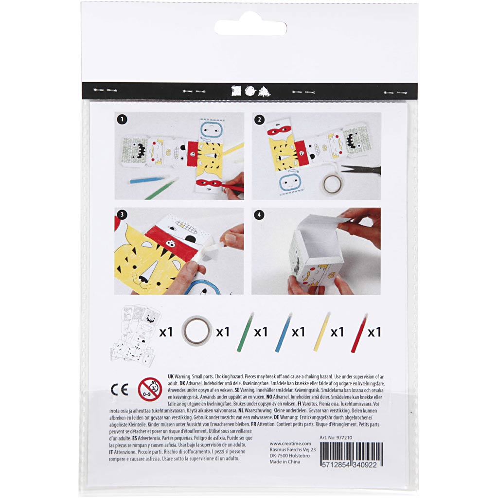 Creativ company mini creative set, monsters and robots, 1 box