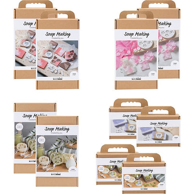 Pacchetto introduttivo dell'azienda Creativ, produzione di sapone, 10 scatole 1 scatola