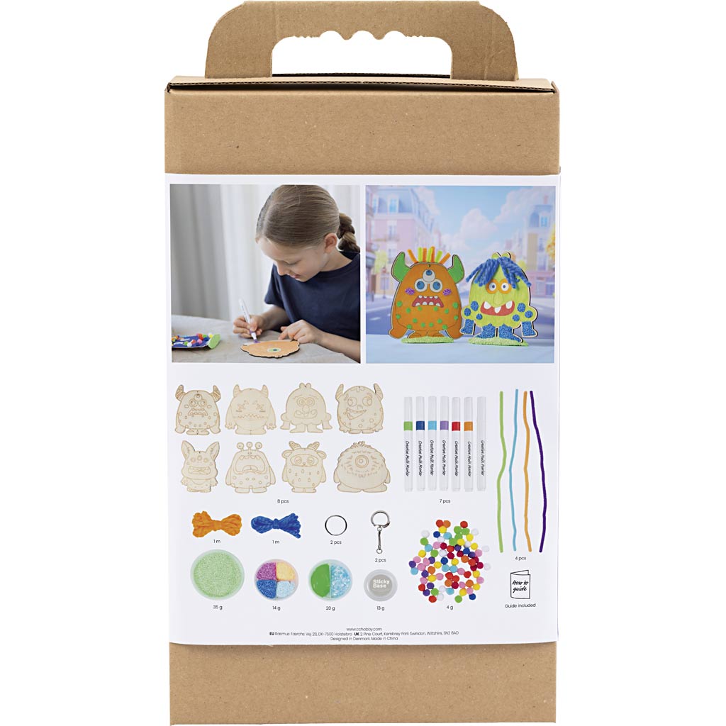 Creativ company hobbyset decoratie - 8 monsters