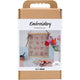 Set hobby Creativ Company ricamo, decorazione da appendere, lino, 1 scatola