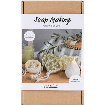 Set hobby per la produzione di sapone Creativ Company, luffa, verde oliva, 1 scatola