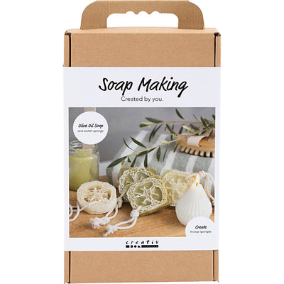 Set hobby per la produzione di sapone Creativ Company, luffa, verde oliva, 1 scatola