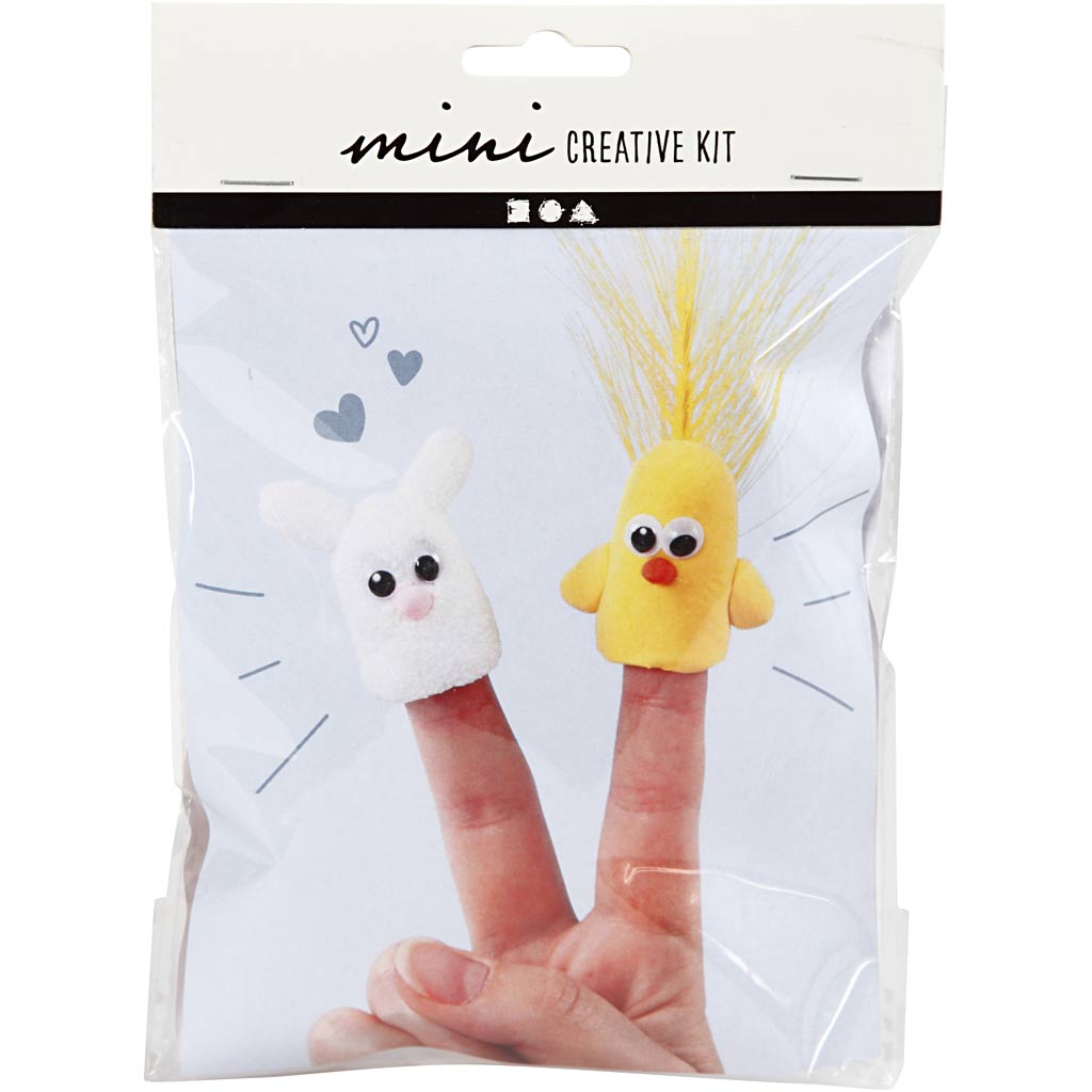 Mini kit creativo Creativ Company, marionette da dito, 1 scatola