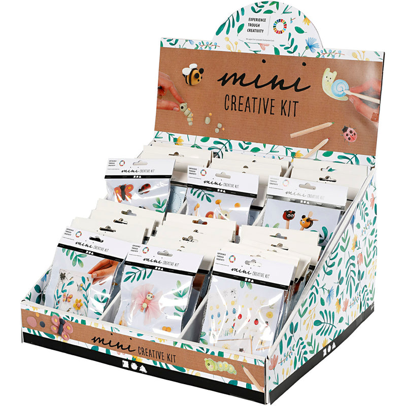 Espositore in Silk Clay con mini kit creativi, h: 539 mm, 42 set 1 scatola