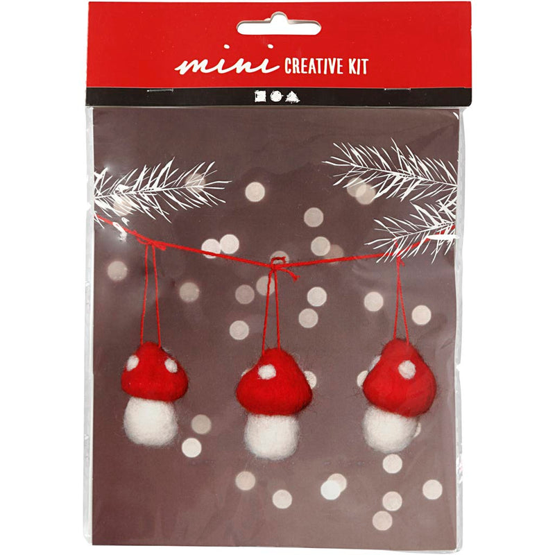 Mini kit creativo Creativ Company, funghi pendenti, h: 5,5 cm, 1 set