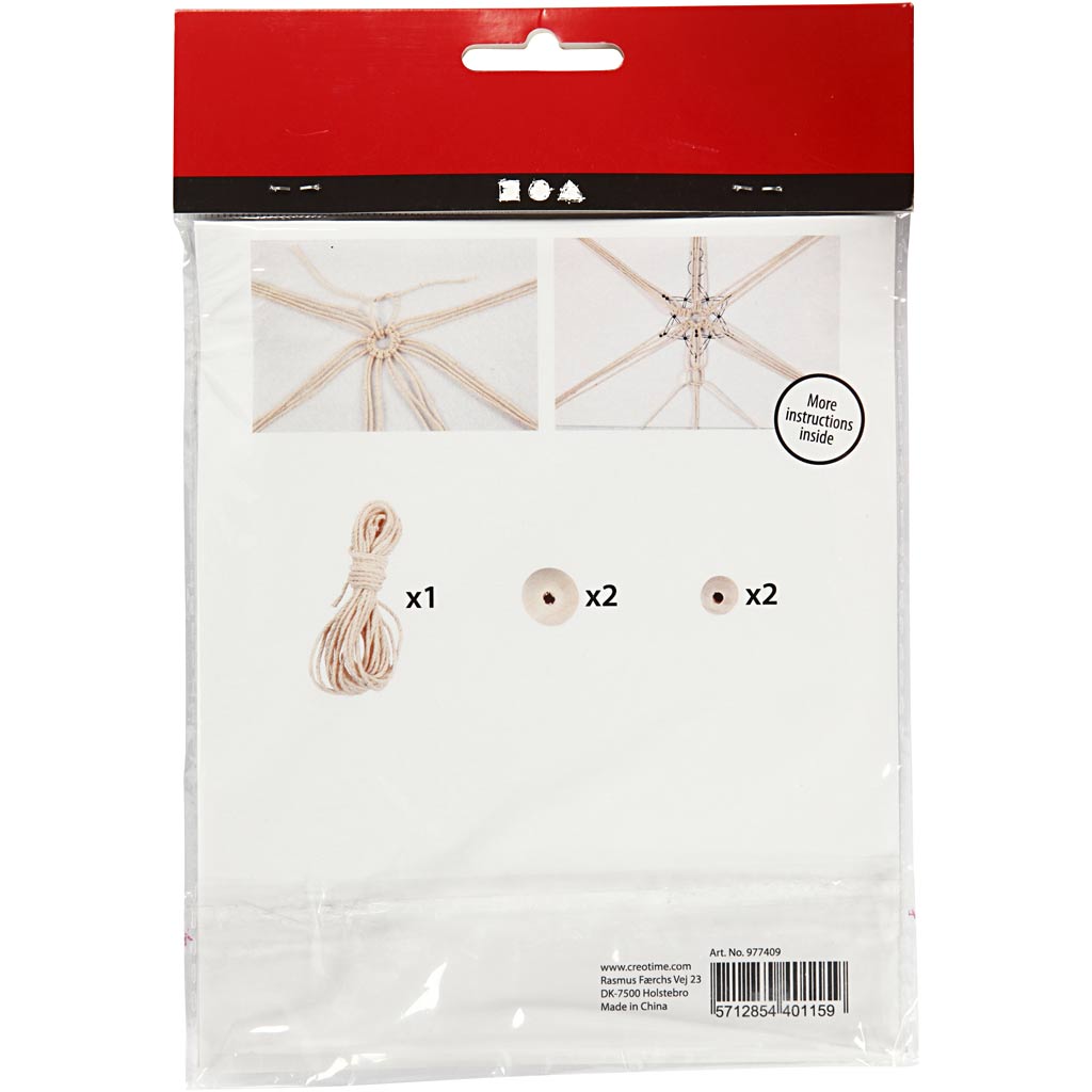 Mini Kit creativo Macrame Snowflake