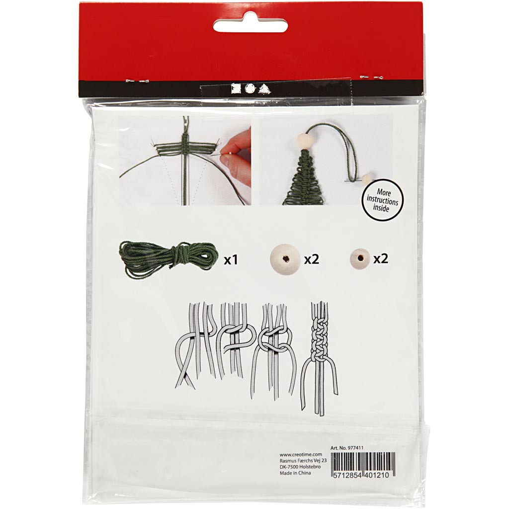 Mini Kit creativo Macrame Christmas Tree