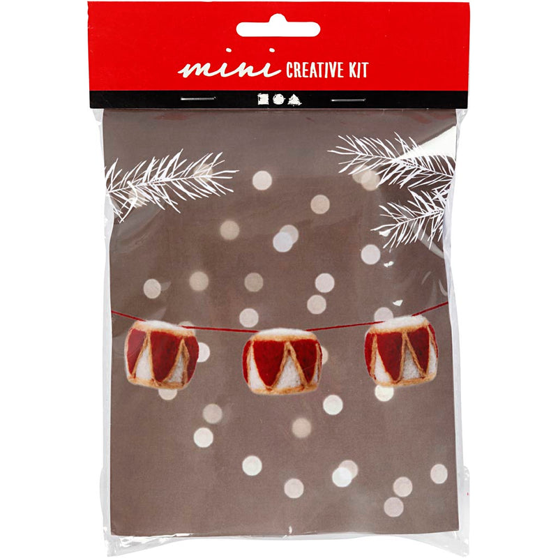 Mini set hobby Creativ Company, tamburo, d 33 mm, beige, rosso antico, 1 set