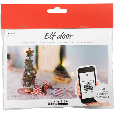 Creativ Company mini set hobby porta gnomo, albero di Natale, 1 scatola