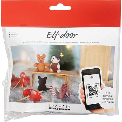 Creativ Company mini set hobby porta gnomo, regali di Natale, 1 scatola
