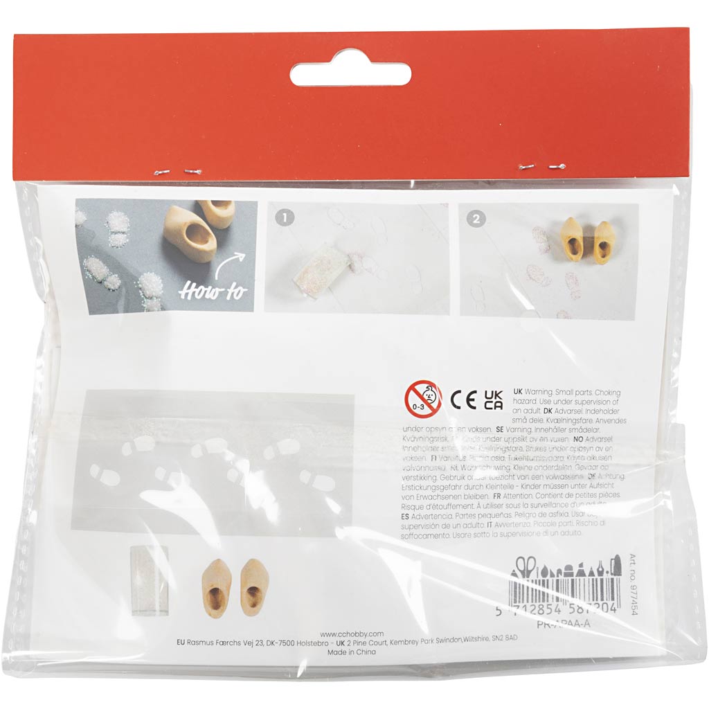 Creativ company mini hobby set gnome door, footprints, 1 box