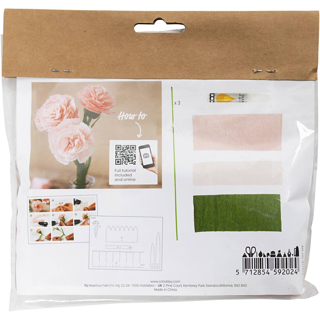 Creativ Company Mini Hobbyset Crepepapier Carnations