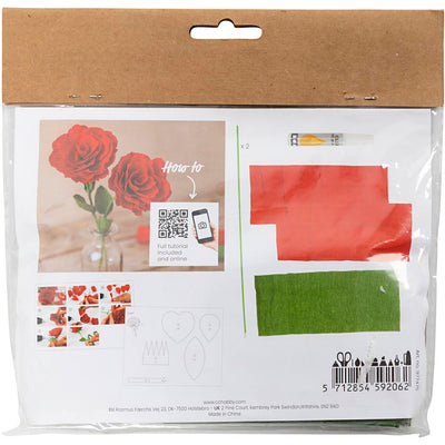 Creativ company mini hobby set papel crepé, rosas, proporción de crepé: 180%, 105 gr, 1 caja