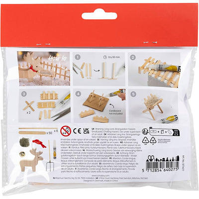 Creativ Company mini set hobby porta gnomo, renna, 1 scatola