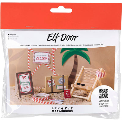 Creativ Company mini set hobby per gnomi con porta, in vacanza, 1 scatola