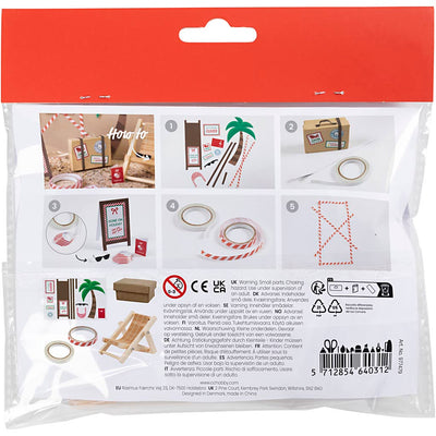Creativ Company mini set hobby per gnomi con porta, in vacanza, 1 scatola
