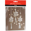 Creativ company mini set de crochet, copos de nieve, blanco, 1 caja